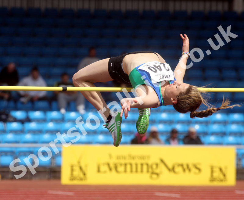 Karla Drew (City of Sheffield AC), senior womens high jump, Northern Championships, Sport City Manchester